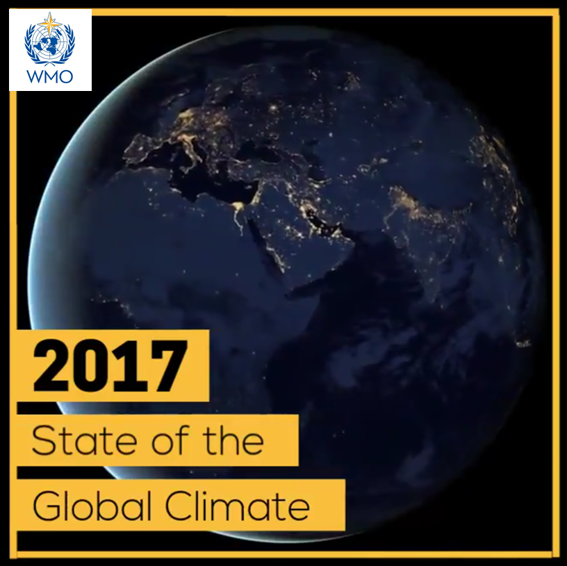Predbežná správa WMO o stave klímy v roku 2017