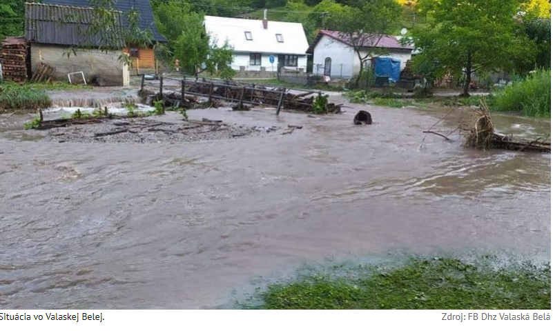 Hydrologická situácia v dňoch 1. a 2. 8. 2021