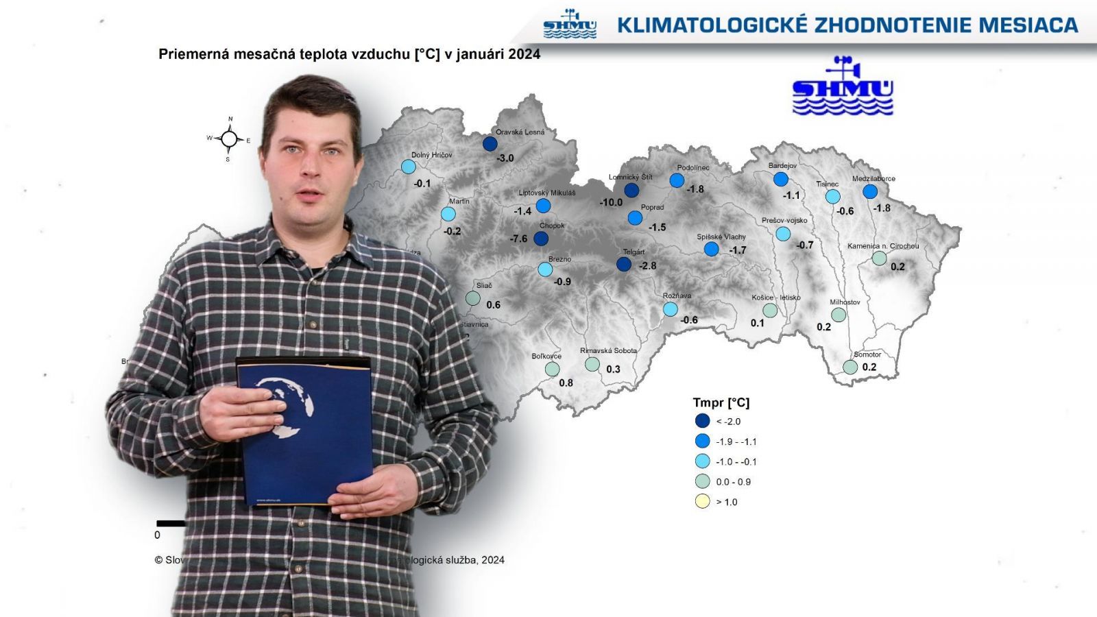 Klimatologické zhodnotenie mesiaca január 2024 