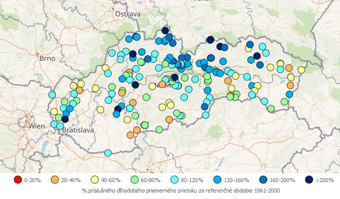 Hodnotenie hydrologickej situácie v mesiaci september 2021