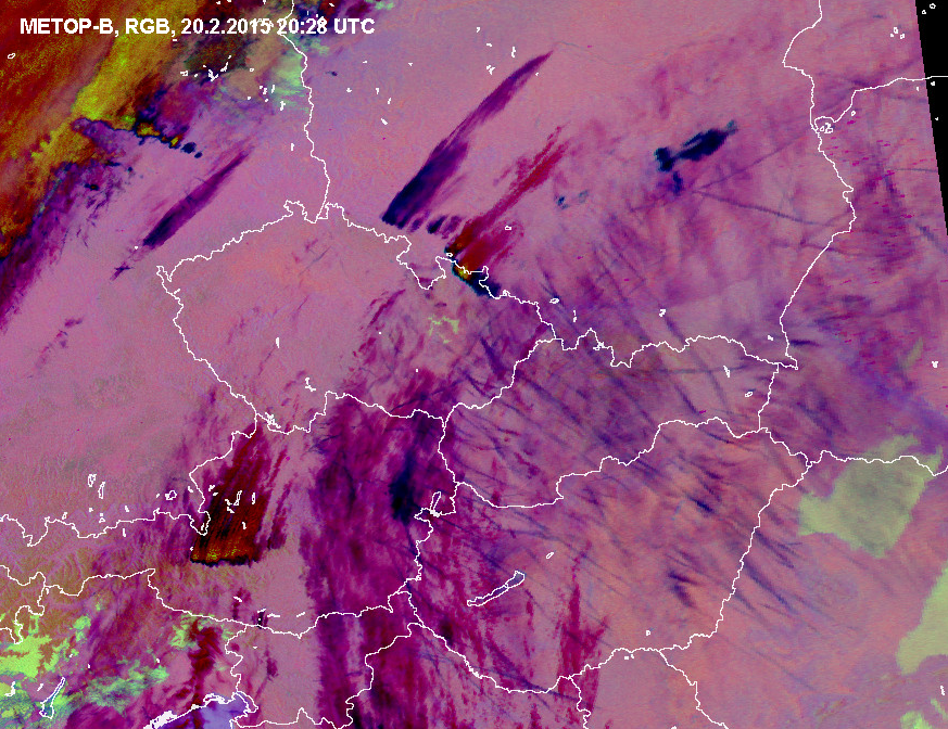 Vplyv vetra na nočnú teplotu 21. februára 2015