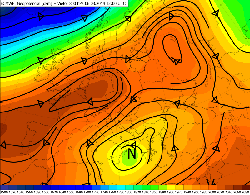 Veľké rozdiely v počasí na strednom Slovensku 5. a 6. marca 2014