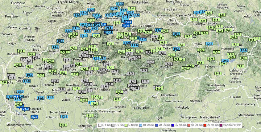 Výrazný studený front a prvý letný deň 8.4.2014