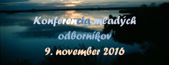 Pozvánka na Konferencie mladých odborníkov 2016