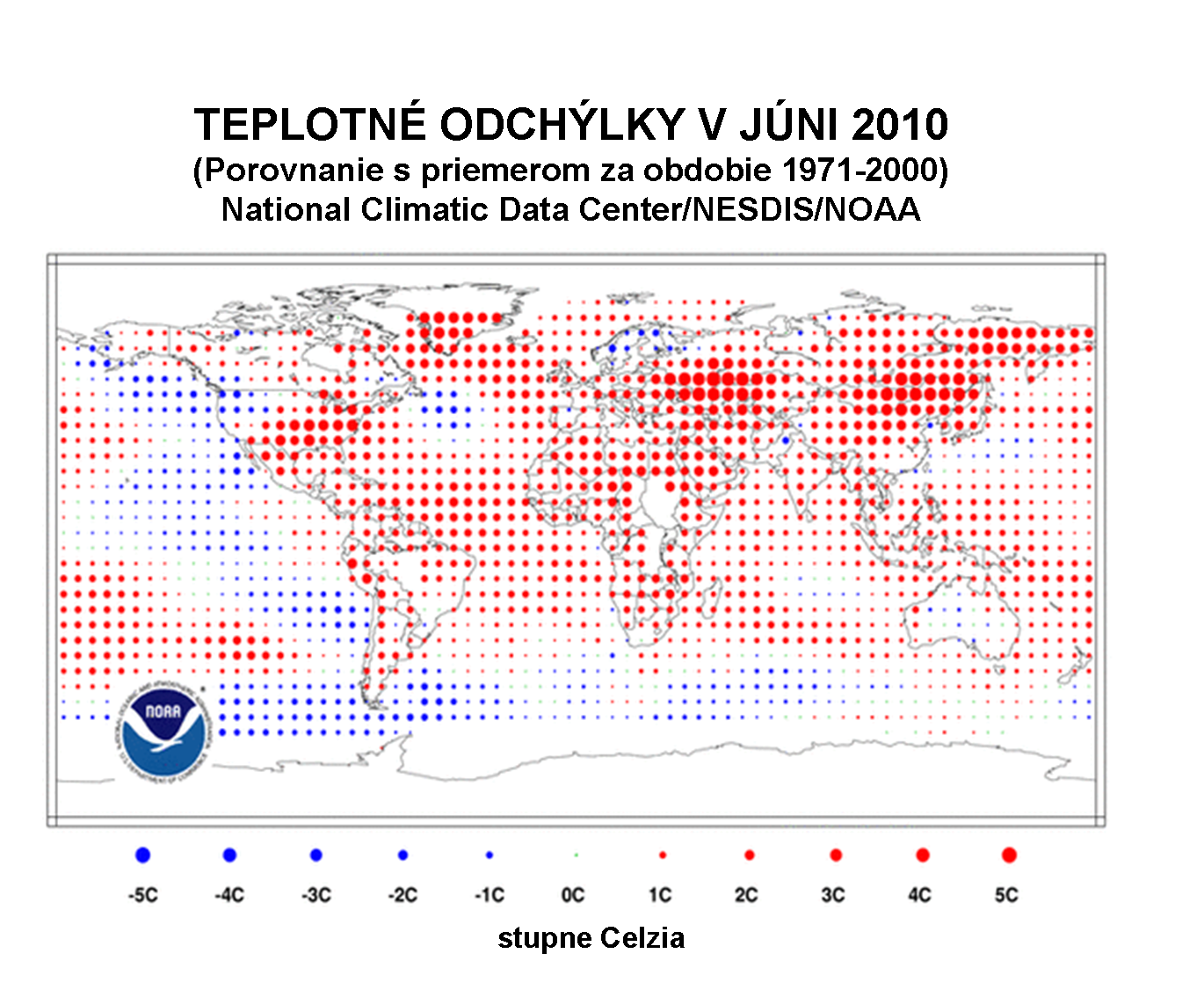 NOAA: Prvý polrok a jún 2010 lámu teplotné rekordy