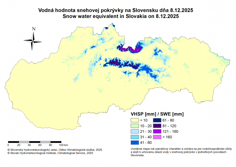 Obrázok k produktu: Vodná hodnota snehovej pokrývky na Slovensku