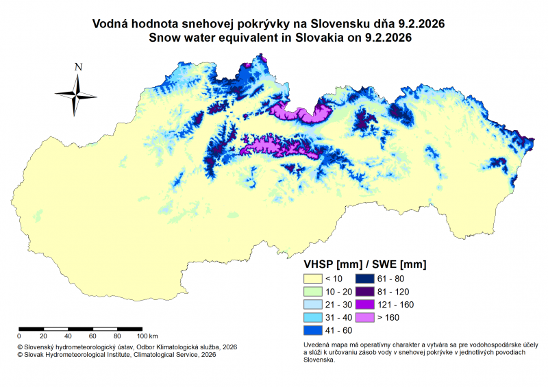 Obrázok k produktu: Vodná hodnota snehovej pokrývky na Slovensku