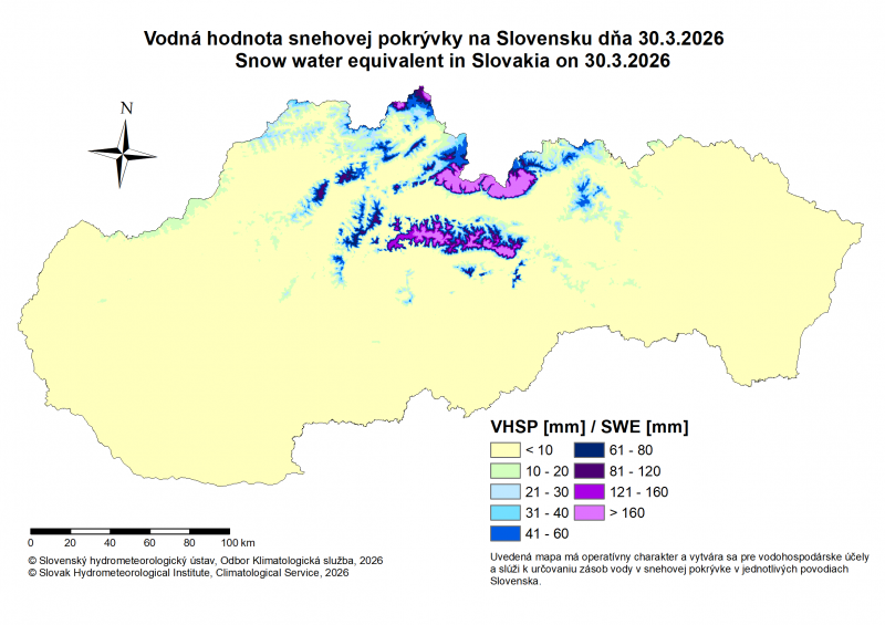 Obrázok k produktu: Vodná hodnota snehovej pokrývky na Slovensku