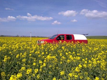 sonda a vzorkovacie auto v repke olejnej